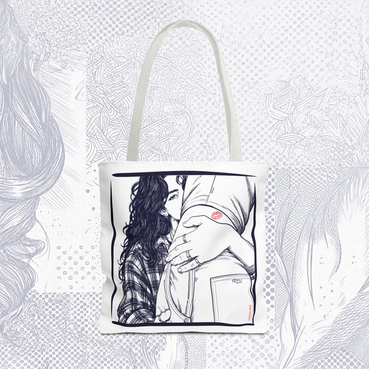 The Look Tote Bag – WLW Romantic Canvas Tote | Sapphic & Queer Accessory | RZL Goods
