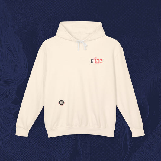 Kiss Mark Art Hoodie — Romantic Graphic Lightweight Hooded Sweatshirt