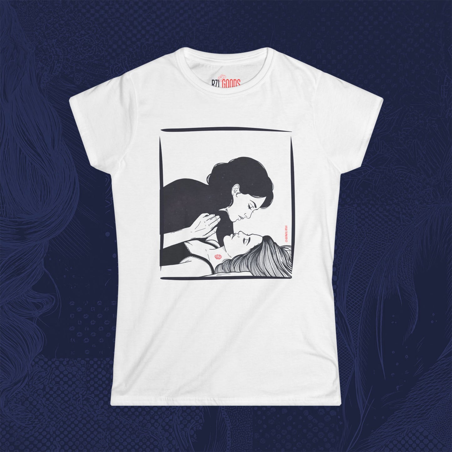 Love Mark Graphic T-Shirt – WLW Romantic Art Tee for Women | RZL Goods