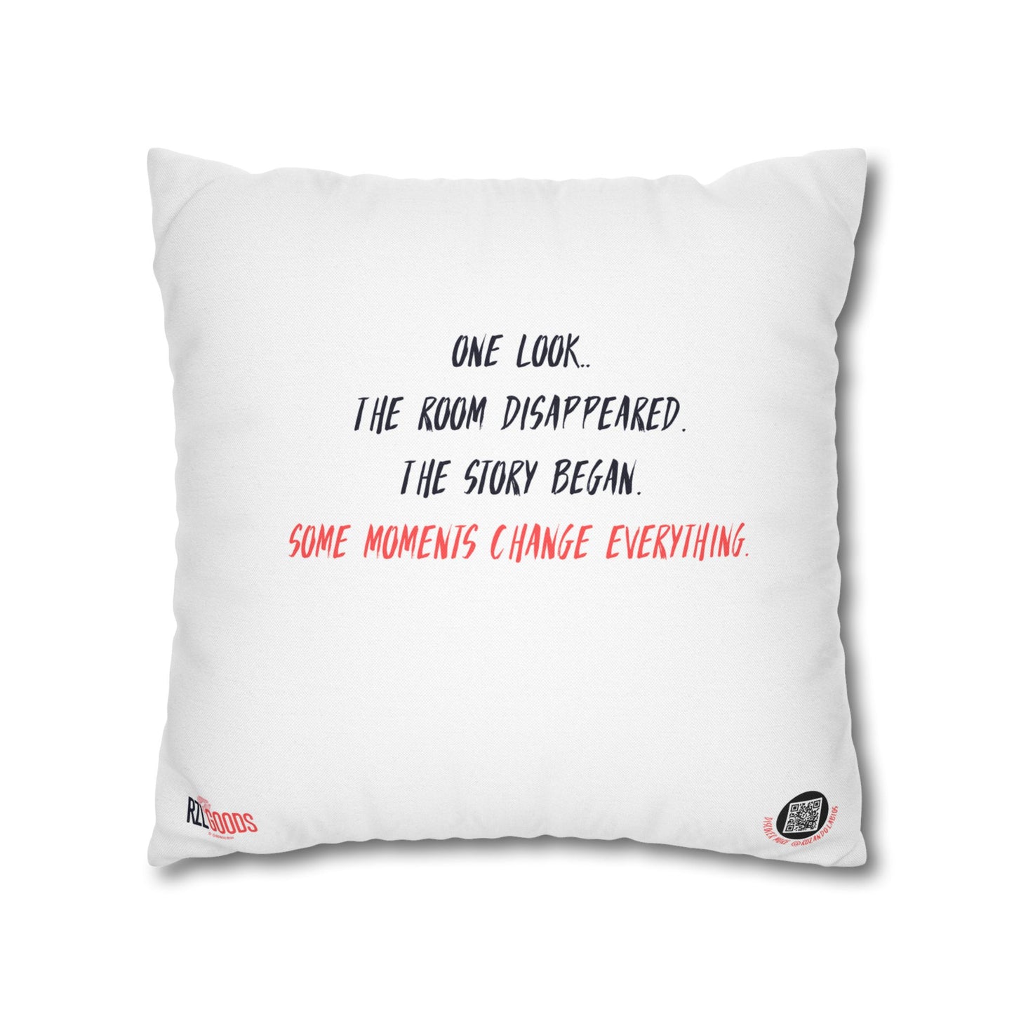 The Look Square Pillow – Romantic WLW Art Throw Pillow | Queer Home Décor Accent
