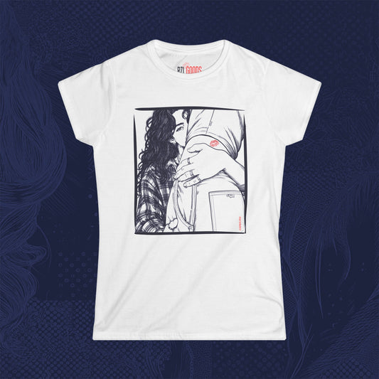 The Look – Sapphic Graphic Tee | WLW Romance Art Shirt | RZL Goods