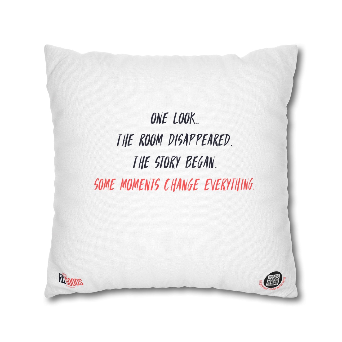 The Look Square Pillow – Romantic WLW Art Throw Pillow | Queer Home Décor Accent