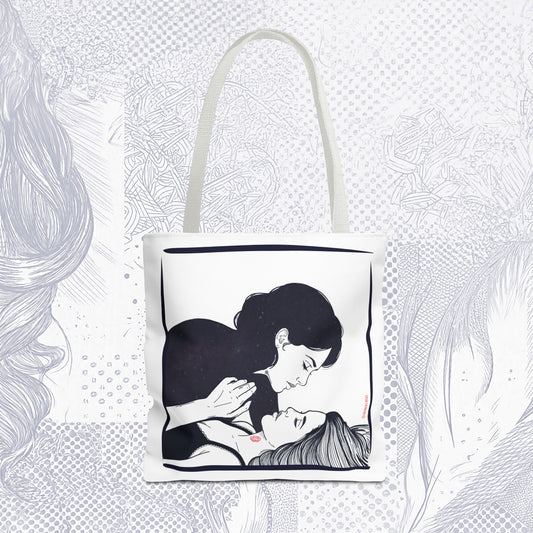 Love Mark Tote Bag – WLW Romantic Canvas Tote | Sapphic & Queer Accessory | RZL Goods